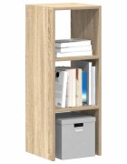 vidaXL Библиотека стифиращи дъб сонома 30x30x80 см инженерно дърво