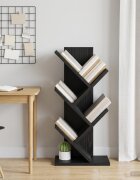 vidaXL Библиотека за книги с форма на дърво 4 нива 30 x 18 x 60 см