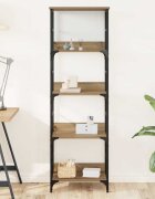 vidaXL Библиотека занаятчийски дъб 50x33x153 см инженерно дърво