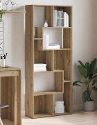 vidaXL Библиотека занаятчийски дъб 67x24x161 см инженерно дърво