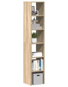 vidaXL Библиотеки 2 бр стифиращи дъб сонома 30x30x80см инженерно дърво