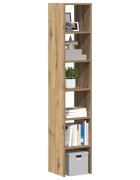 vidaXL Библиотеки 2бр стифиращи дъб артизан 30x30x80см инженерно дърво