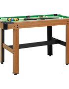 vidaXL Билярдна маса 4 фута 122x61x76 см кафява
