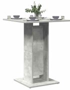 vidaXL Бистро маса бетонно сива 60x60x75 см инженерно дърво