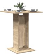 vidaXL Бистро маса дъб сонома 60x60x75 см инженерно дърво