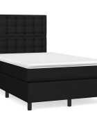 vidaXL Боксспринг легло с матрак и LED черно 120x190 см плат
