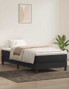 vidaXL Box Spring Легло без матрак Черно 80x220 cm Кадифе