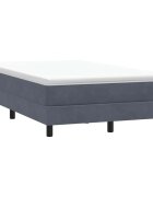 vidaXL Box Spring легло без матрак Тъмно сиво 120x210 cm Кадифе