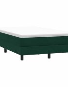 vidaXL Box Spring легло без матрак Тъмнозелено 120x210 cm кадифе