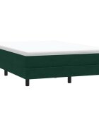 vidaXL Box Spring Легло без матрак Тъмнозелено 160x210 cm Кадифе