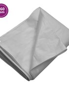 vidaXL Брезент 260 г/м² 6x10 м сив HDPE