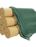 vidaXL Брезент за купа сено 98x125 м 140 г/м² полипропилен