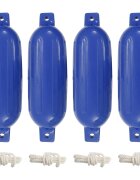 vidaXL Броня за лодка 4 бр сини Ø 16x58 см PVC