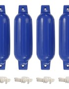 vidaXL Броня за лодка 4 бр синя Ø 11x40 см PVC