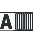 vidaXL Букви за арена за обездка 12 бр стомана