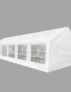 vidaXL Бяла парти шатра 12x6 м