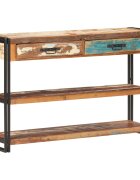 vidaXL Бюфет 120x30x75 см регенерирано дърво масив