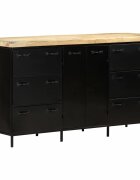 vidaXL Бюфет 140x38x76 см грубо мангово дърво
