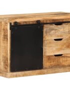 vidaXL Бюфет 80x30x55 см грубо мангово дърво масив