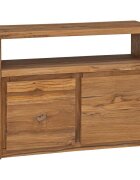 vidaXL Бюфет 80x30x60 см тиково дърво масив