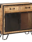 vidaXL Бюфет 80x31x71 см грубо мангово дърво масив