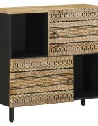 vidaXL Бюфет 80x335x75 см грубо мангово дърво масив