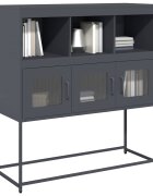 vidaXL Бюфет антрацит 1005x39x107 см студеновалцувана стомана