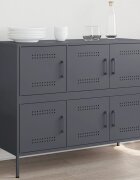 vidaXL Бюфет антрацит 1005x39x79 см стомана
