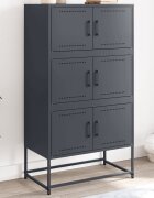 vidaXL Бюфет антрацит 685x385x1235 см стомана