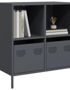 vidaXL Бюфет антрацит 68x39x735 см студеновалцувана стомана