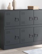 vidaXL Бюфет антрацит 99x39x73 см стомана