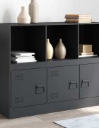 vidaXL Бюфет антрацит 99x39x73 см стомана
