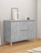vidaXL Бюфет бетонно сив 101x35x70 см инженерно дърво