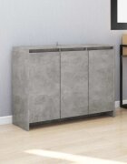 vidaXL Бюфет бетонно сив 102x33x75 см инженерно дърво