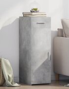 vidaXL Бюфет бетонно сив 30x425x93 см инженерно дърво