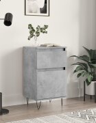 vidaXL Бюфет бетонно сив 40x35x70 см инженерно дърво
