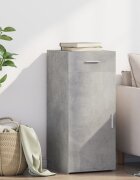 vidaXL Бюфет бетонно сив 40x425x93 см инженерно дърво