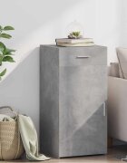 vidaXL Бюфет бетонно сив 45x425x93 см инженерно дърво
