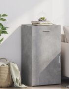 vidaXL Бюфет бетонно сив 50x425x93 см инженерно дърво
