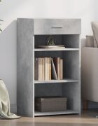 vidaXL Бюфет бетонно сив 50x425x93 см инженерно дърво