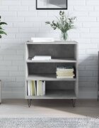 vidaXL Бюфет бетонно сив 57x35x70 см инженерно дърво