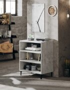 vidaXL Бюфет бетонно сив 57x35x70 см инженерно дърво