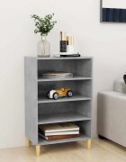 vidaXL Бюфет бетонно сив 57x35x90 см инженерно дърво