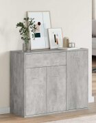 vidaXL Бюфет бетонно сив 88x30x70 см инженерно дърво