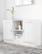 vidaXL Бюфет бял 120x305x70 см ПДЧ