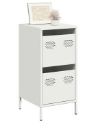 vidaXL Бюфет бял 35x39x735 см студеновалцувана стомана