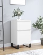 vidaXL Бюфет бял 40x35x70 см инженерно дърво