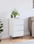 vidaXL Бюфет бял 40x35x70 см инженерно дърво