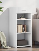 vidaXL Бюфет бял 40x425x93 см инженерно дърво