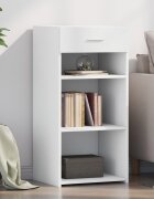 vidaXL Бюфет бял 45x425x93 см инженерно дърво